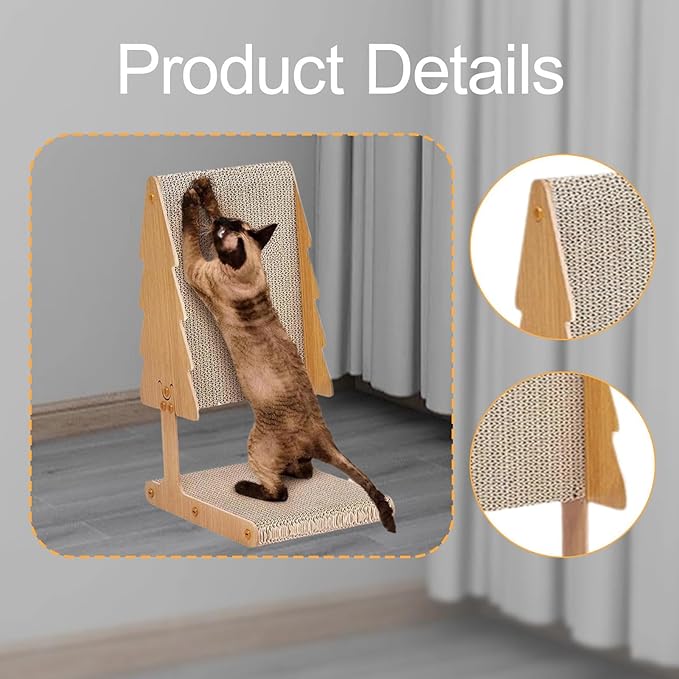 Cat Scratcher Bed Scratcher Board Sofa Furniture Protector,Wear Resistant,Cat Scratching Mat,Kitten Couch for Pet Birthday, L