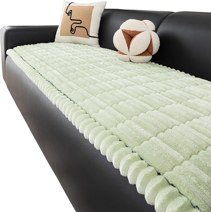 Anti-Slip Sofa Cushion, Washable Couch Cover Cat Mat Pet Pad Blanket for Furniture Protector Customizable Sofa Slipcover Pets Friendly(70x150cm(28x59inch), Green)