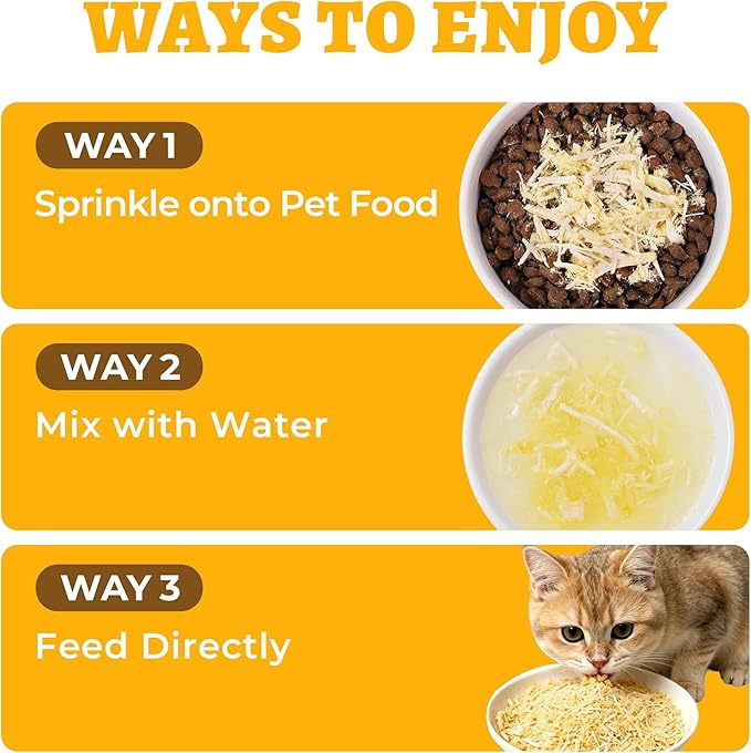 Wellix Dog & Cat Food Topper - Freeze Dried Cheese with Chicken and Egg Yolk, High-Protein Cheese Dog Treats for Digestive Health & Calcium Support - Healthy Cat Treats for Indoor Cats 7.05 oz