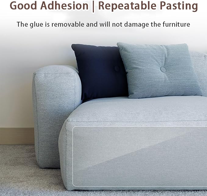Anti Cat Scratch Furniture Protector,Cat Couch Protector,Anti Scratch Furniture Protector,Transparent Free Cutting Couch Protector,Anti-Scratch Adhesive Tape for Sofa,Door,Table,Bed