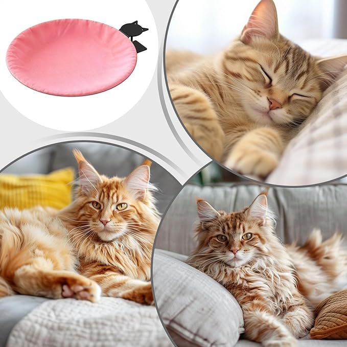 Cat Desk Bed, Supports Up to 60 Lbs, Modern Indoor Cat Nest Furniture, Clip On Comfortable Cats Perch with Removable and Washable Cover, Cats Desk Hammock for Home Office