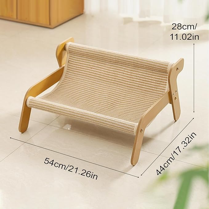 Cat Scratching Couch - Cooling Training Lounger,Cat Scratcher Furniture - for Home Decor Enrichment Pet Supplies Playtime Indoor Kitten Training Nail Care
