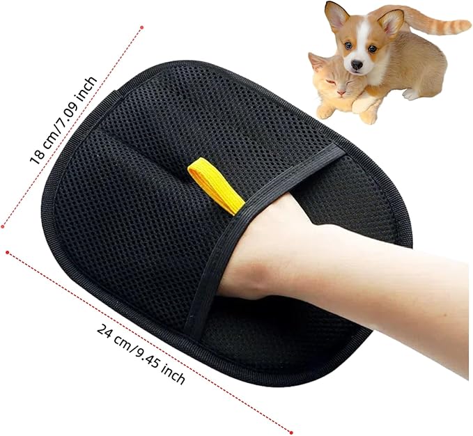 2pcs Pet Hair Removal Glove, Reusable Electrostatic Pet Hair Removal Gloves,Reusable for Dogs & Cats, Furniture，