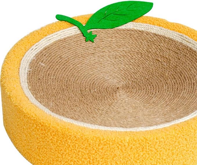 Cat Scratch Bowl, Round Sisal Hemp Durable Antiwear Space Saving Cat Scratcher Bed, Cat Scratcher Cardboard Cat Scratch Pad Bowl Nest for Indoor Cats Grinding Claw
