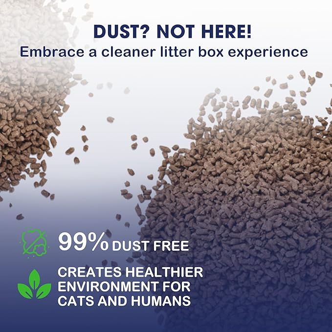 Catfidence Organic Bamboo Cat Litter, Unscented, Dust-Free & Fast-Drying, Long-Lasting Odor Control, Multi-Cat Friendly, 3 Pack (7 lb Each, 21 lb Total)