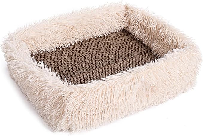 Corrugated Paper Pet Bed for Indoor Cats Easy to Use Furniture for Boredom Home Entertainment Scratcher
