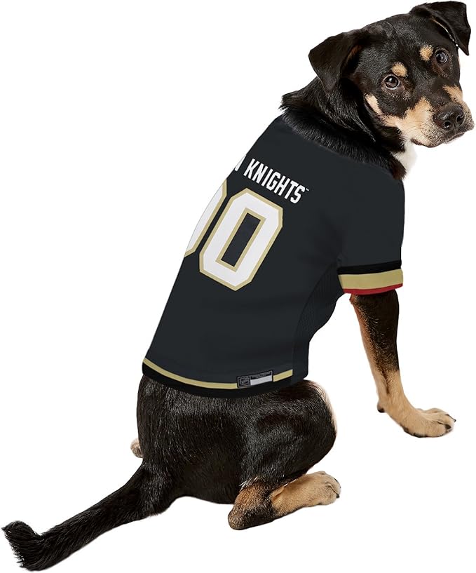Pets First NHL Las Vegas Golden Knights Jersey for Dogs & Cats, Small. - Let Your Pet Be A Real NHL Fan!