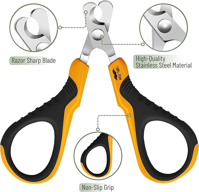 Mr. Pen- Cat Nail Clipper, Stainless Steel, Professional Sharp Cat Claw Trimmer for Small and Medium Cats, Pet Nail Clipper with Sturdy Non Slip Handle