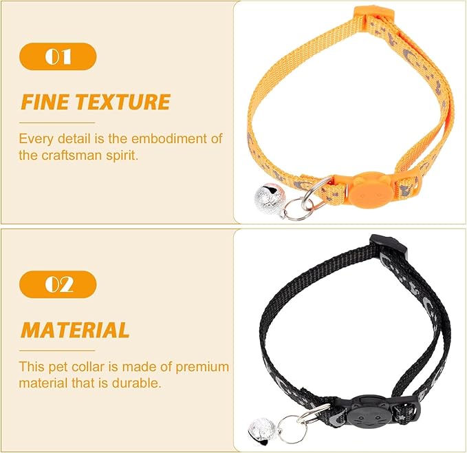 2 Pcs Cat Collars for Boy Cats with Kitten Neckwear Breakaway,Kitten Collar,Cat Collar Breakaway