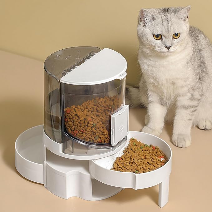 Pet Feeding Bowl Cats Water Dispenser Food Feeder Treat Bowl Automatic Dog Houseware Watering Supplies for Cats for Pets