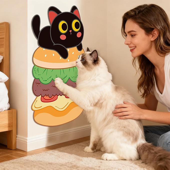 Cat Scratch Mat | Self-Adhesive Scratching Furniture Protector | Funny Cat Scratch Wall Pad,for Climbing Indoor Pet Couch Bed Carpet Door Floor Home Decor Protection