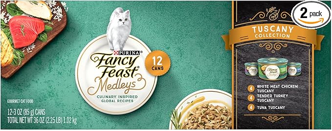 Fancy Feast Elegant Medley Tuscany Collection Cat Food (Case of 2)