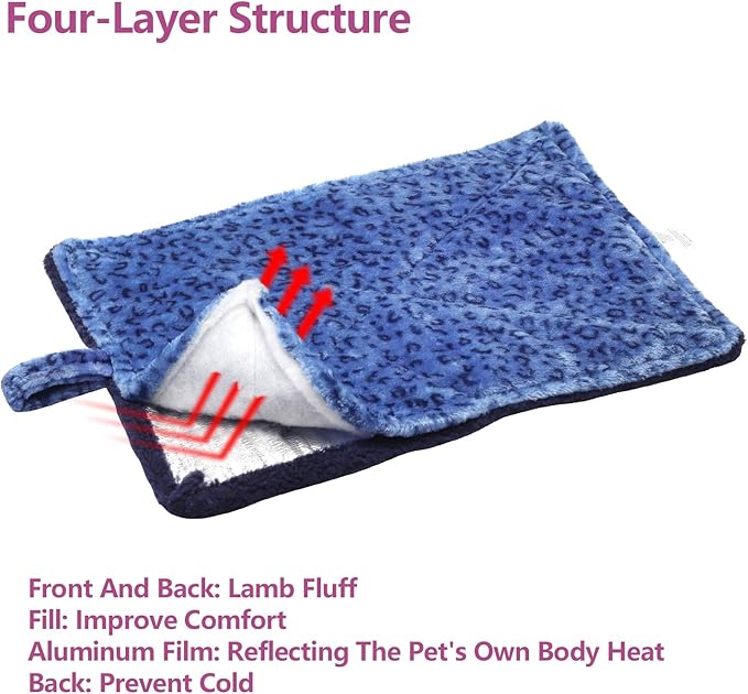 MARUNDA Self Warming Cat Pad, Super Soft Dog Bed, Self Heating Cat Mat