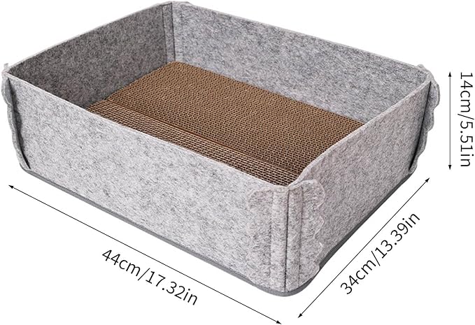 Corrugated Paper Pet Bed for Indoor Cats Easy to Use Furniture for Boredom Home Entertainment Scratcher