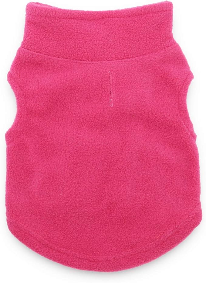 Small Dog Sweaters Chihuahua Sweater Fleece Vest for Small Dogs Coat, Small, Rose