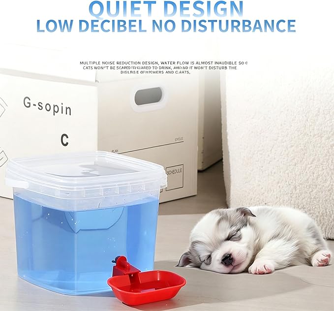 Auto Circulating Cats Dogs Water Dispenser Food Grade Antislip Base Fountain for Easy Watering Everyday Use Pet Bowl