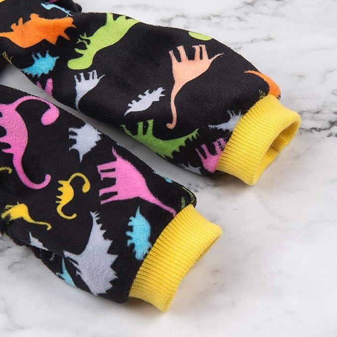 CuteBone Dog Halloween Pajamas Puppy Onesies Small Dogs Soft Pjs Coat Cat Apparel Comfy Pet Christmas Clothes Outfit Doggie Bodysuit P26M