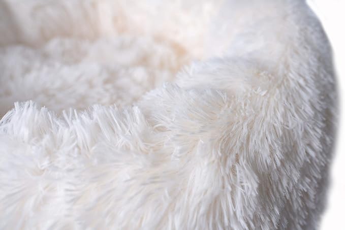 Armarkat Cuddle Bed Model C70NBS-M, Ultra Plush and Soft, White