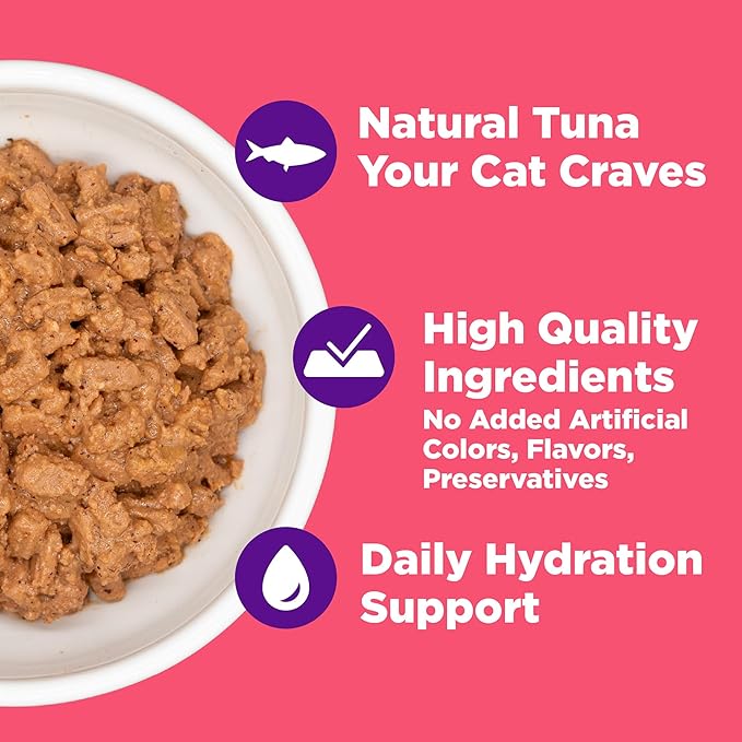 Wellness Complete Health Grilled Adult Canned Wet Cat Food, Natural, Protein Rich, Grain Free, Tuna, Mackerel, and Shrimp Entrée Recipe, 3 oz, Pack of 12 Cans