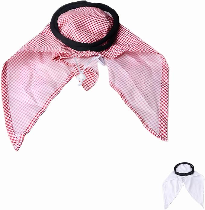 Christmas Pet Arab Hat for Cats and Small Dogs - Traditional Middle Eastern Pet Head Wrap, Funny Role Play Festival Costume Accessory (Checkered)