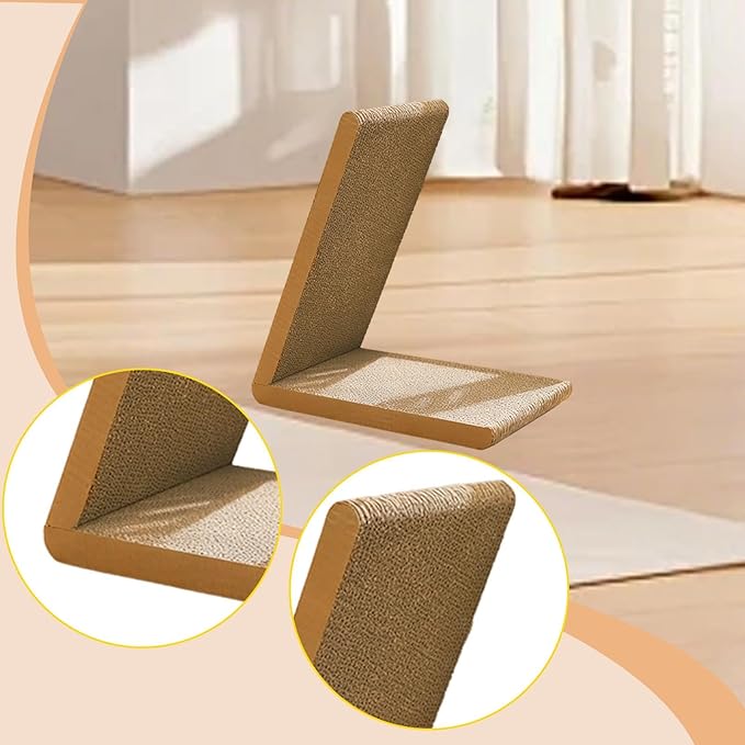 Gralara Cat Scratcher Bed Scratch Pad for Indoor Corrugated Cardboard Pet Supplies Furniture Protector for Kitty Playing Scratching, Replacement core