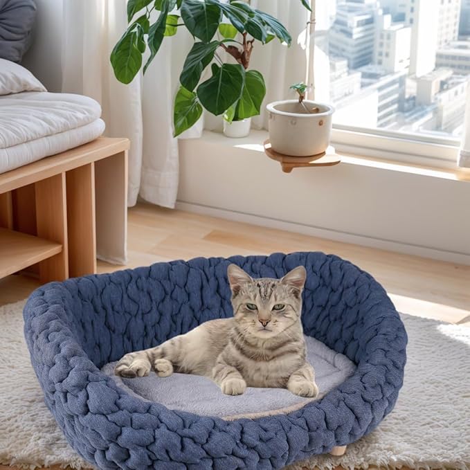 halinfer Modern Pet Sofa for Small to Medium Cats and Dogs, Up to 20 Pounds, Living Room and Bedroom Pet Furniture Bed