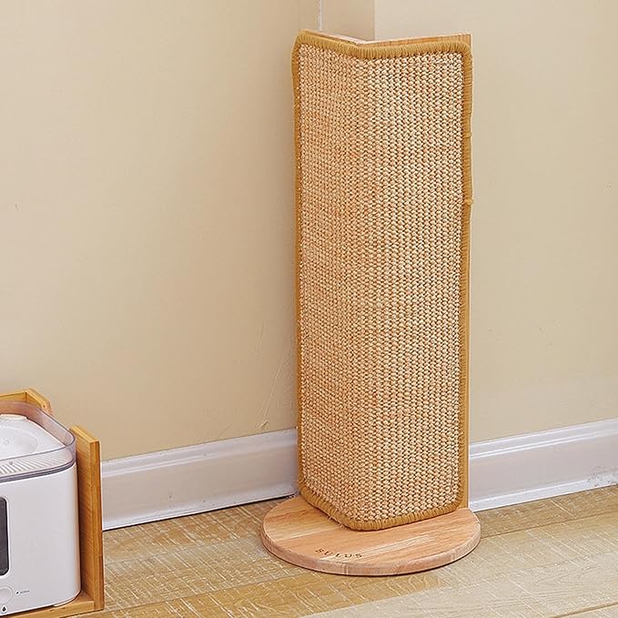 Cat Scratcher Corner Post, No Drilling Wall Sofa Couch Corner Cat Sisal Scratching Pad Furniture Protector for Couch Door Bed