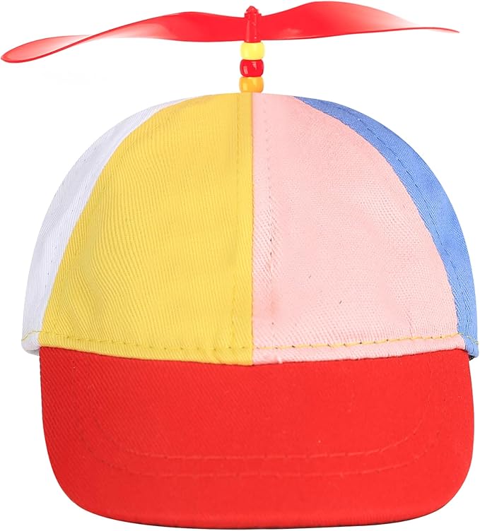 Pet Propeller Hat Cat Dog Colorful Pet Sun Protection Adjustable Baseball Cap Rainbow Pet Spinner Hat Funny Puppy Kitty Baseball Cap
