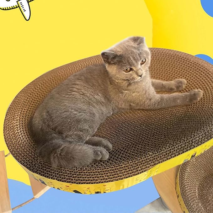 Scratcher Cats Tree Nest Board Scratch for Sharpen Nail Scraper Toy Furniture Protect Multifunction Scratcher Mat Cardboard Lounge Bed for Indoor Sofa Protect for Board Bed Cardboard