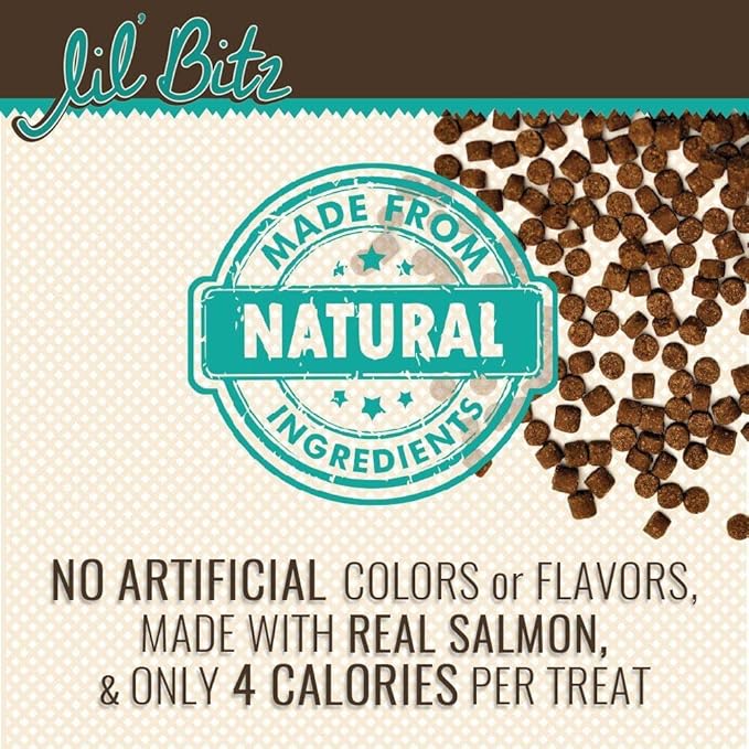 Soft & Chewy Training Treats for Dogs, Bite Size Reward Treats for Training & Positive Reinforcement, Grain Free Dog Treats Made with Wild Salmon & Kelp, Natural Ingredients, All Breeds, 4 oz Bag
