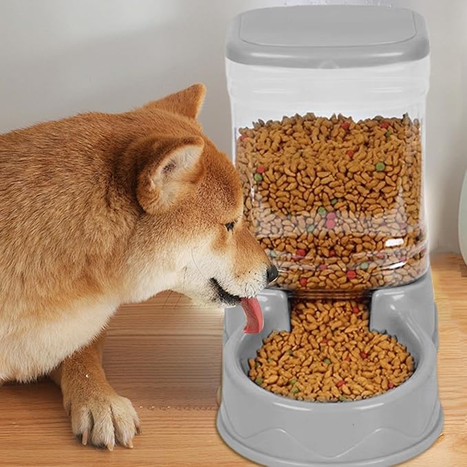 Large Capacity Pet Drinking Dispenser - Automatic Cat Dog Feeder, Bowl | Watering Station for Small Medium Puppy Kitten Animals, Spill Resistant Household Indoor Supply