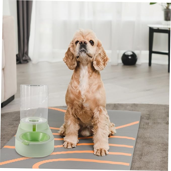 COLLBATH Gravity Pet Water Dispenser: Cat Dog Automatic Waterer Feeder 2.2l Large Capacity Water Feeding Fountain for Small Medium Large-Sized Pets