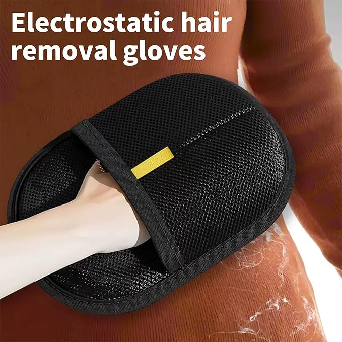 pet Hair Removal Gloves,electrostatic pet Hair Remover Glove,The Magic Brush pet Hair Remover Washable Reusable Cat & Dog Hair Remover for Couch, Furniture, Carpet,Clothing,Car Seats（1PCS）