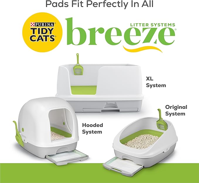 Purina Tidy Cats Breeze with Glade Garden Grove Scent Cat Litter Pads 8ct. Refill Pack - 8 ct. Pouches (Pack of 4)