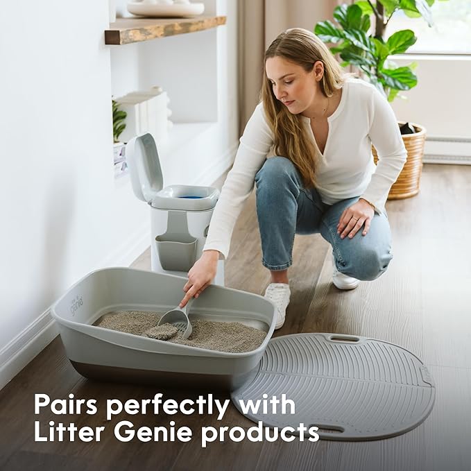 Litter Genie Light Unscented Clumping Cat Litter, 18.5 lbs | Natural Clay Cat Litter | Fast-Clumping, Odor Control, Low Dust, Naturally Lighter