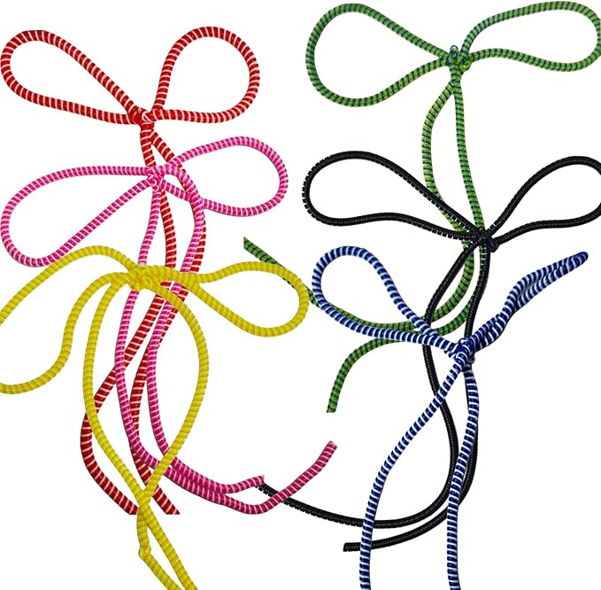 6 Color Cat String Toys Set, Durable for Interactive Games for Swatting, Biting, Hunting, and Active Healthy Play Interactive Cat Toys Indoor Cats