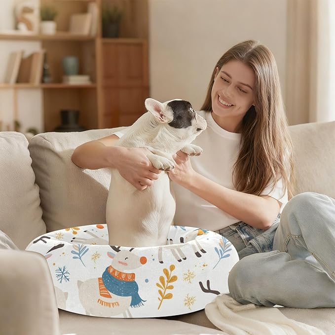 Lovely Elk Winter Pet Bed Medium Size Pet Bed & Dog Furniture
