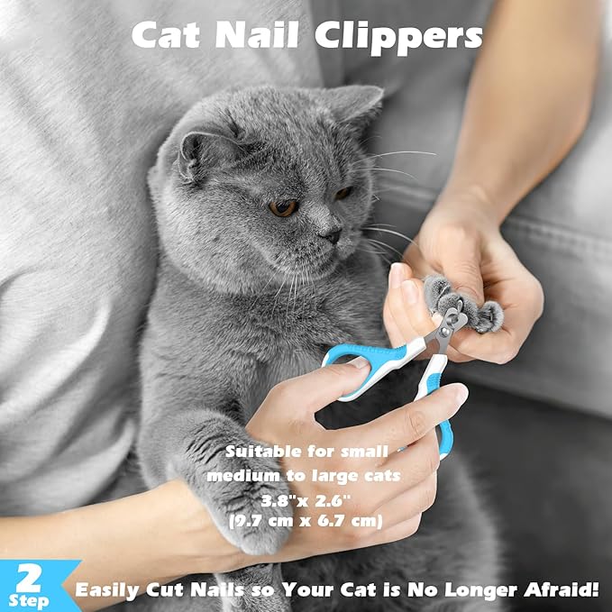 Cat Grooming Supplies, Meet All Your Pet's Daily Grooming Needs (Blue)