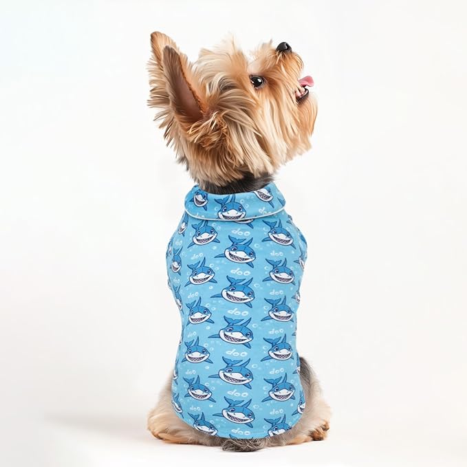 CuteBone Two-Leg Velvet Pet Pajamas Girl Dog Clothes - Soft, Cozy, and Stretchy Boy Pjs for Small, Medium Dogs and Cats Winter Sleepwear Apparel LTP11S