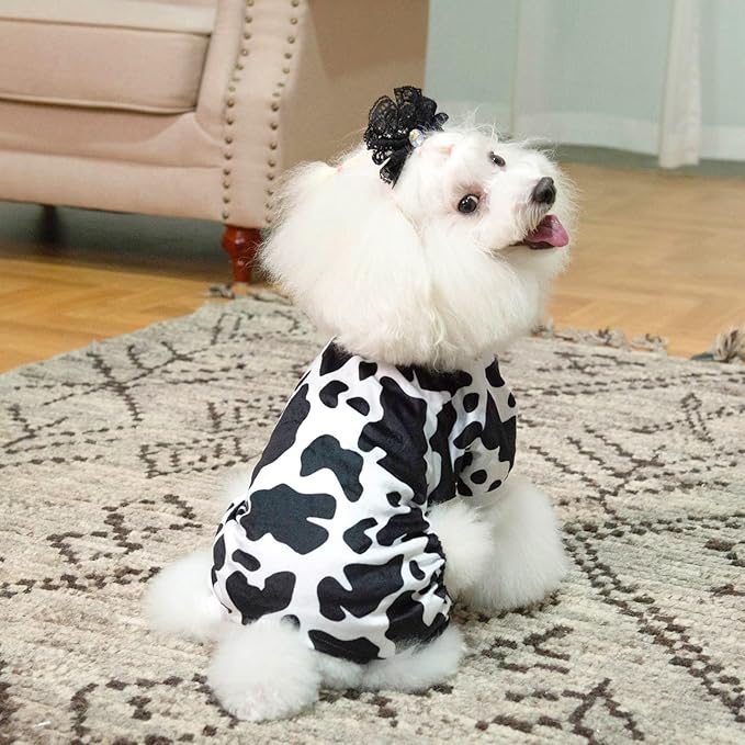 CuteBone Dog Pajamas Costumes Fleece Pet Clothes Puppy Onesie Winter Holiday Cute Cat Jammies Keep Your Pet Warm in the Cold Weather P222L