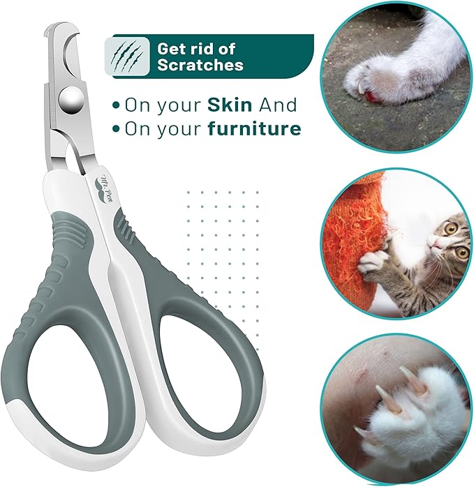 Mr. Pen- Cat Nail Clipper, Stainless Steel, Professional Sharp Cat Claw Trimmer for Small and Medium Cats, Pet Nail Clipper with Sturdy Non Slip Handle