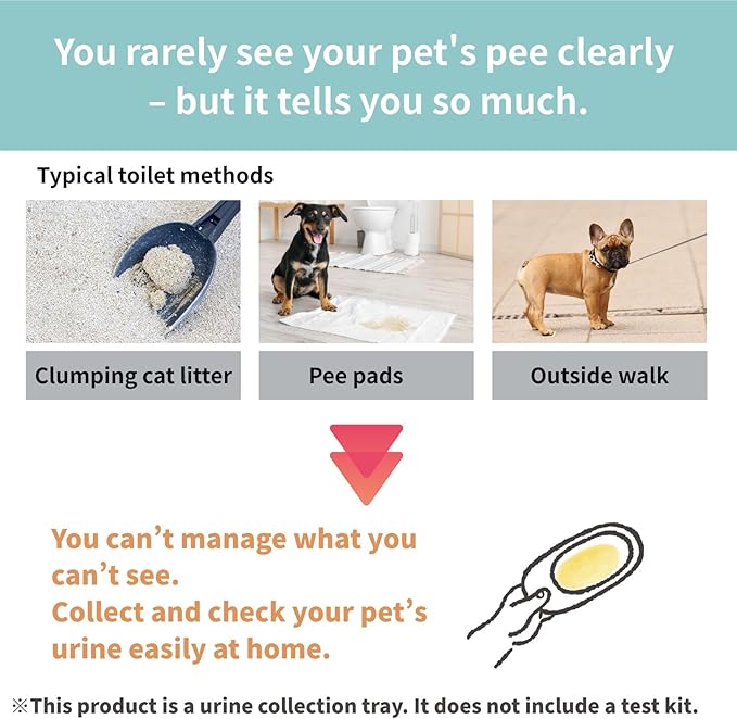 Cat Urine Collection Kit (6-Pack) – Clean Catch Urine Sample Tray for Cats & Small Dogs – Disposable Pet Urine Collector Tray – No Special Litter Needed – Made in Japan