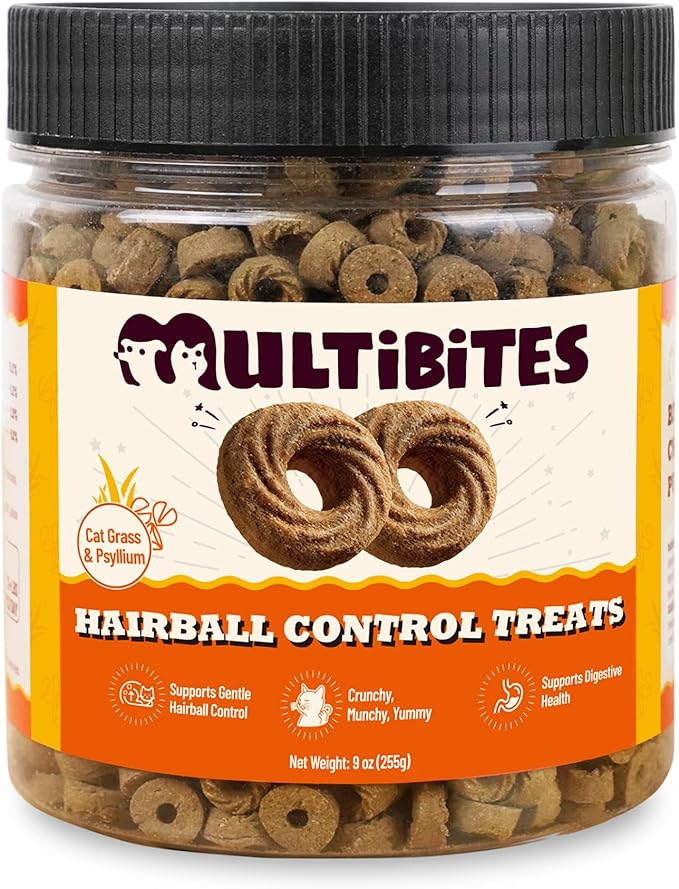 9 oz Hairball Control Treats Cat Grass for Indoor Cats Cat Constipation Cat Grass Treats Chicken Flavor Cat Training Treats Cat Treats for Indoor Cats
