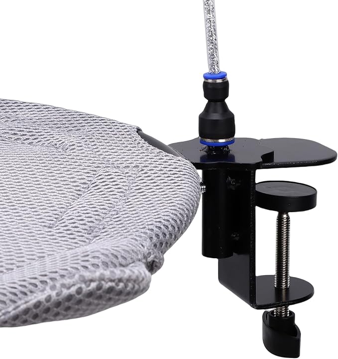Fabater Cat Desk Bed, Space Saving Adjustable Breathable Mesh Cat Hammock, Desk Bed with Removable Washable for Desktops Indoor Cats Kitten Furniture