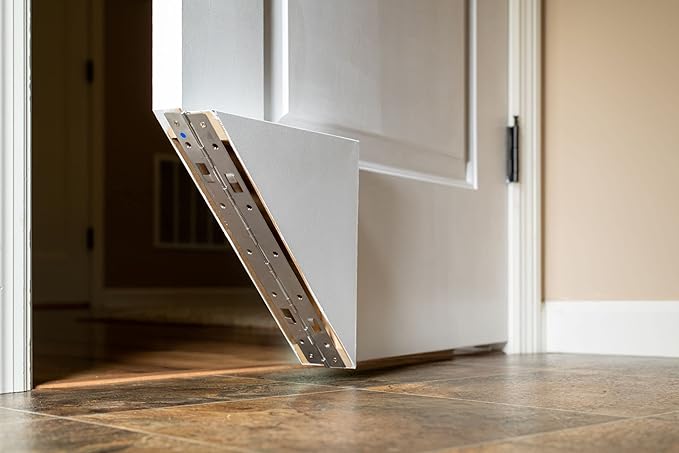 Kitty Korner Cat Door (Lefthand Kit) The Original and Patented - Kitty Korner Slidelock Hinge Designed to Work for Interior Doors. Don't be Fooled by The imitators