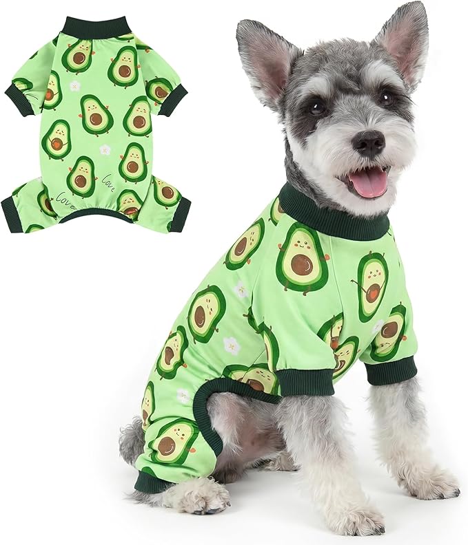 XPUDAC Dog Pajamas for Small Medium Dogs Girl Boy Cute Comfy Puppy Pjs Doggie Clothes Cat Pet Jammies Outfit, 213-L
