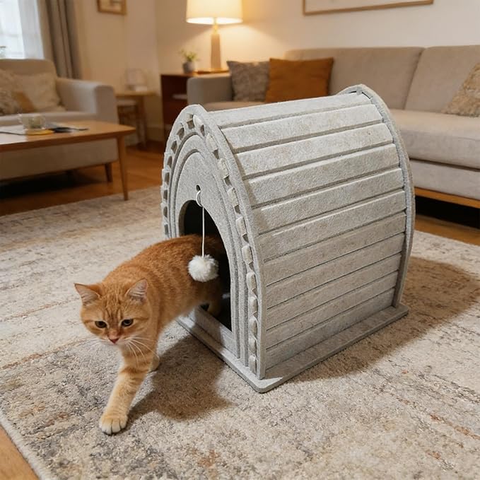 Generic Cat Scratcher Cats Scratching Board Thickened Multipurpose Decor Cat Lounge Bed Furniture Protector for Resting Indoor Kitten, Triangle