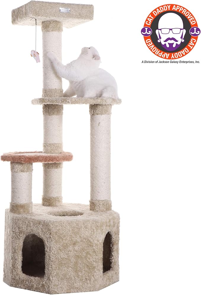 Armarkat Premium Cat Tree Model X5703, Khaki
