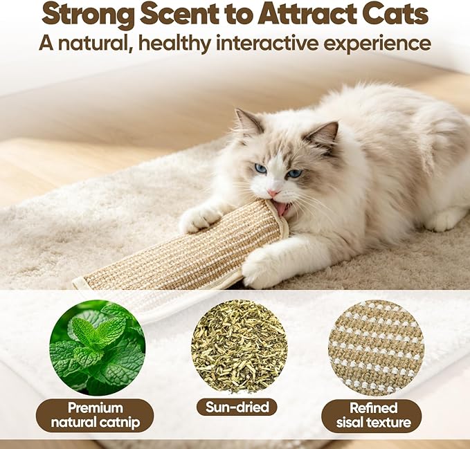 2 Packs Clawvia Cat Toy, Organic Catnip Toys Organic Catnip for Indoor Scratching, Teething&Chewing, Drives Bored Cats Crazy with Fun Interactive