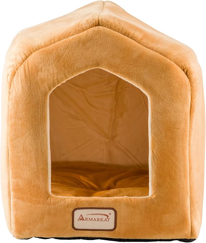 Armarkat Brown Cat Bed Size, 18-Inch by 14-Inch